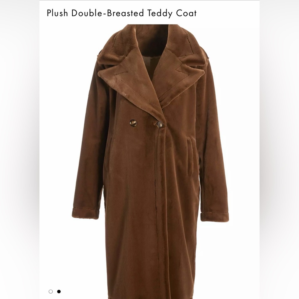 NWOT - Boston Proper Rich Brown Teddy Jacket. Cozy and perfect for winter! - Picture 2 of 5
